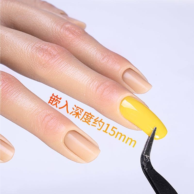 美甲??假手模j型道具珠?拍照直播?骨骼可?仿真矽?手模特足