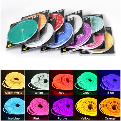 5m DC12V Flexible Nqeon Light 2835 Soft Light Tube Tape Wate