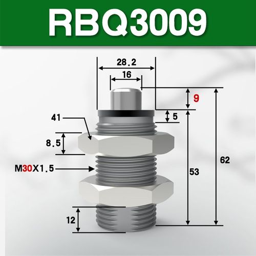 新款短型液压缓冲器 RBQ/RBQC 1604/C2007/2508/3009/3213短款现