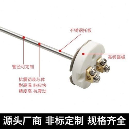 WZPK-010铠装热电阻芯Pt100/K型热电偶WZPK2双R支4线/6线高温抗震