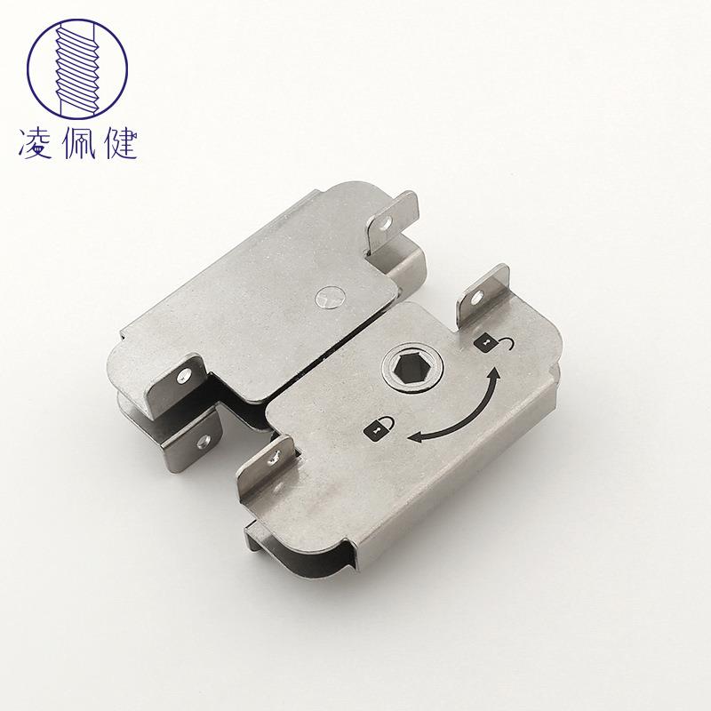 不锈钢简易机械门锁花园栅栏锁过道木门移门转轴锁机械设备门锁图片