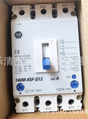AB  断路器  140M-K5F-D12  120A 现货