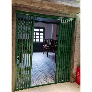 覆古装饰折叠门扁铁拉闸门商铺门和谐门不锈钢烤漆门电梯伸缩门