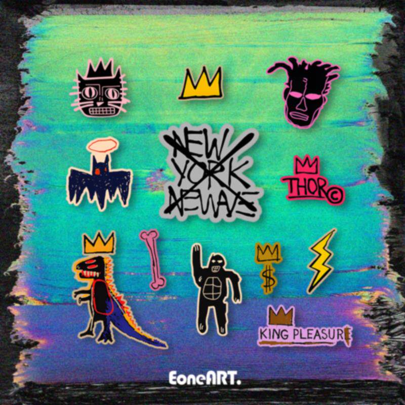 EONE反光车贴街头涂鸦雷神闪电汽车摩托头盔公路车电动车防水贴纸