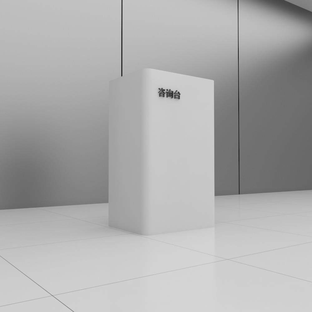 小型小前台接待台迎宾台咨询台店铺小型导购吧台弧形收银台导诊台