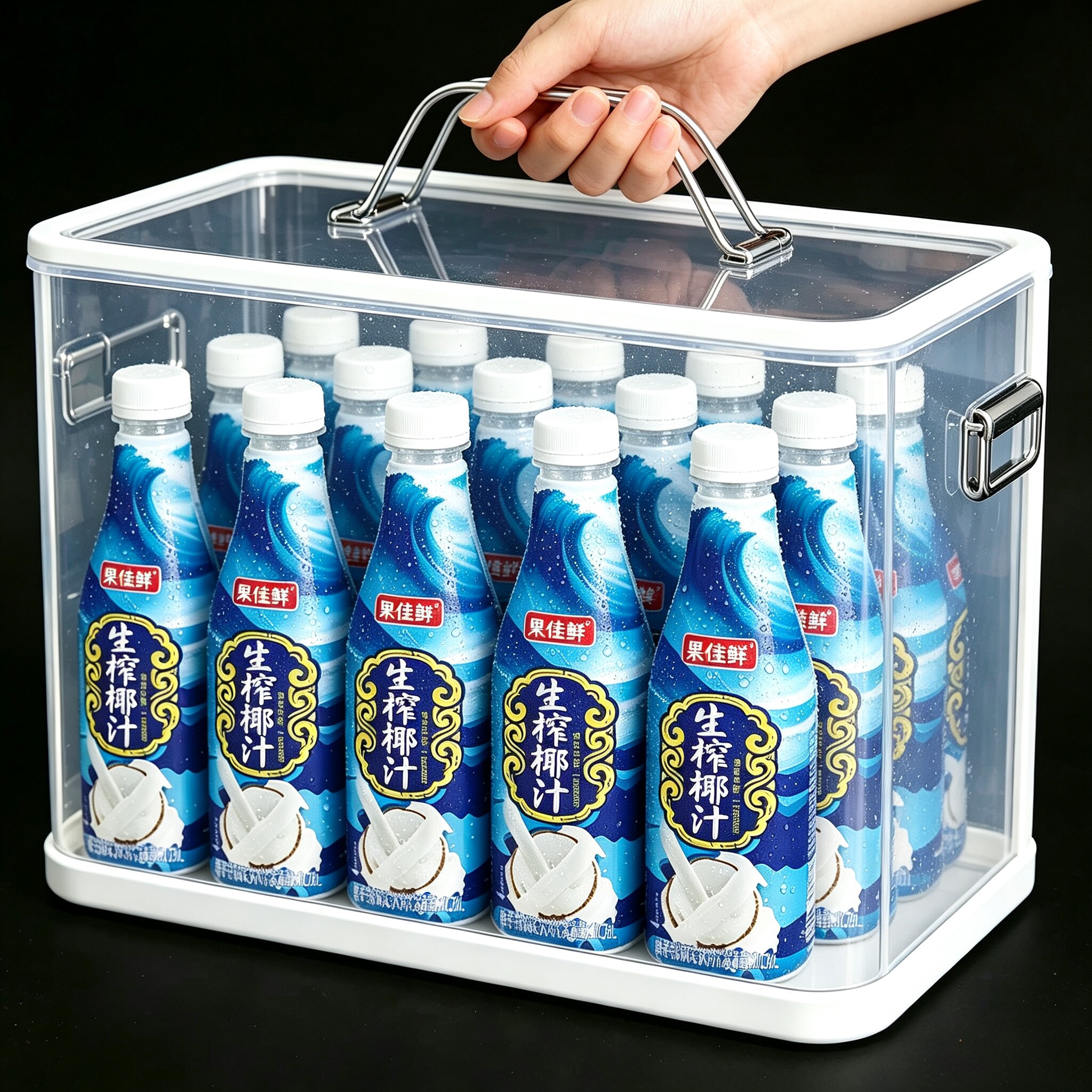正宗生榨椰汁1.25L*4大瓶共10斤装整箱椰香浓郁口感好特价批发装