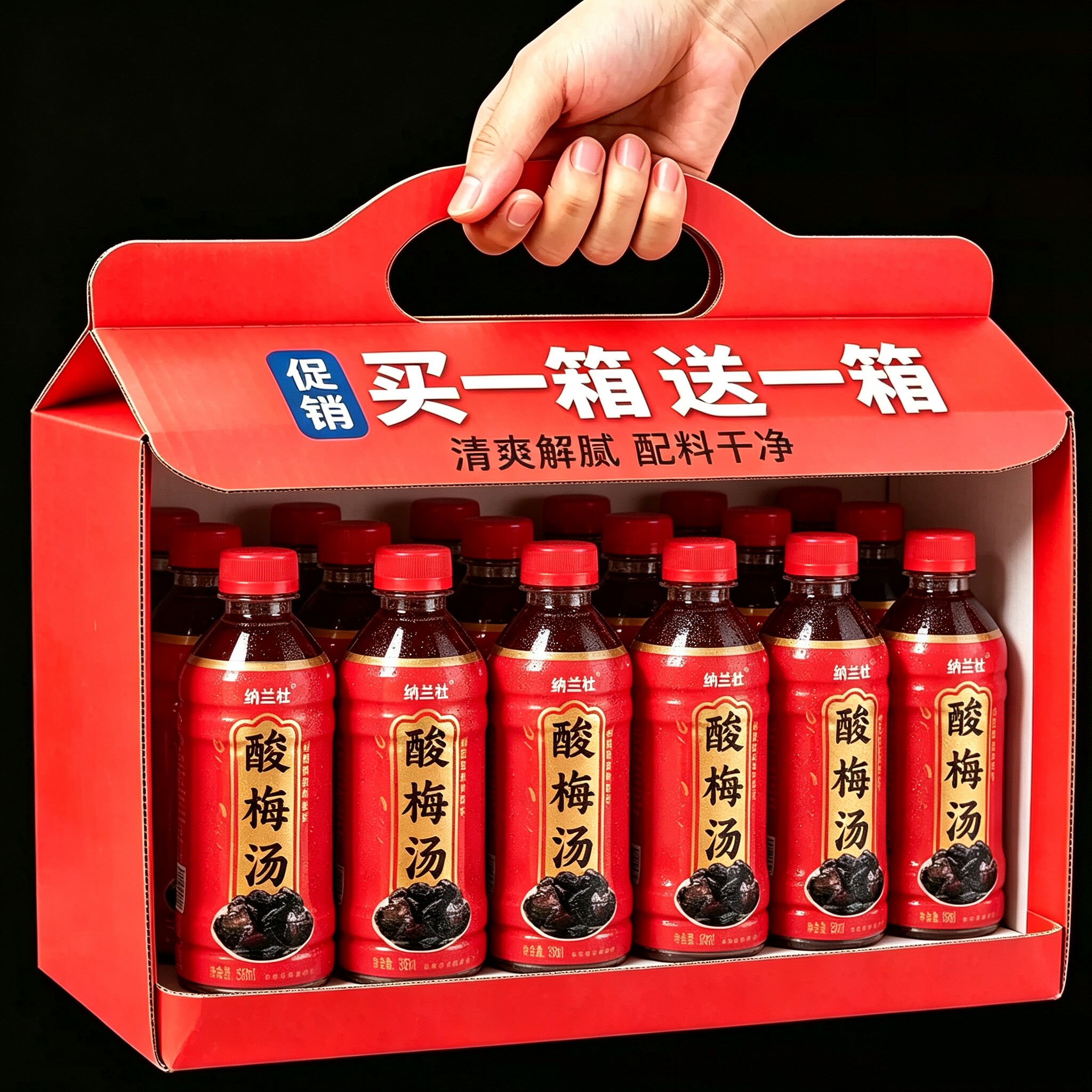 【买一送一】正宗酸梅汤饮料整箱24瓶*360ml饮料网红夏季解渴饮料