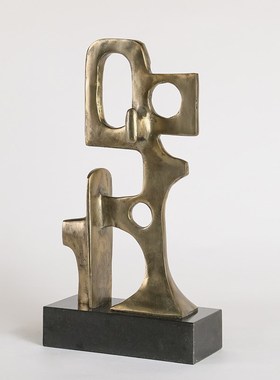 环球悦生活软装设计师古金色树枝样C板房间珊瑚树现代简约雕塑摆