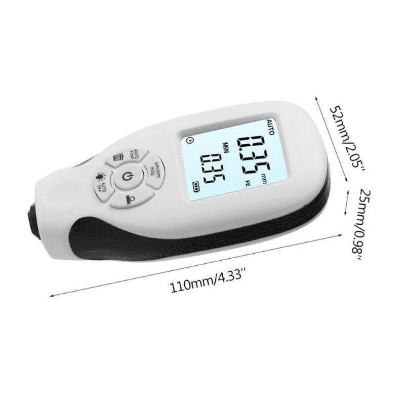 Digital Coating Thiqckness Gauge 0.01mm 1mil Thickness Meter