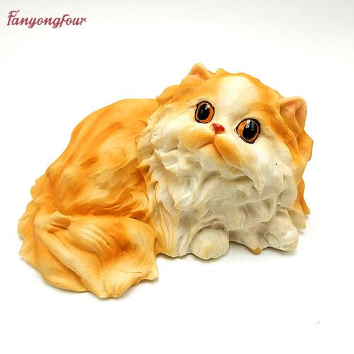 New stylee Persian cat silicone mold cake decoration tools 3
