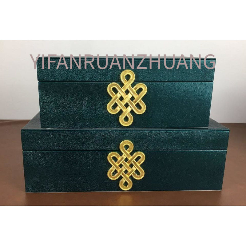 极速新中式首f饰盒样板房衣帽间家居软装饰品盒子摆件皮革珠宝收,家居饰品,饰品盒,淘宝优惠券,粉丝福利购,淘宝优惠卷
