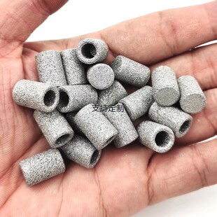 滤芯定制现货 10*6*15过滤杯60微米一K端密封多孔金属不锈钢粉末