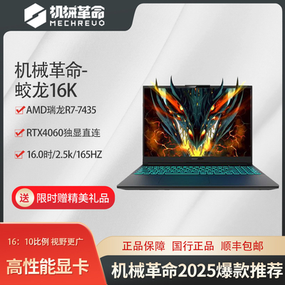 机械革命蛟龙16K笔记本电脑