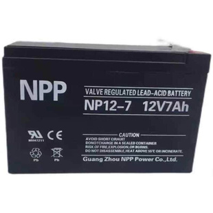 NPP耐普蓄电池NP12 12V7AH防盗报警主机安防UPS电源备用UPS电池