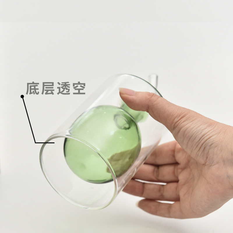厂家直销双层玻璃油壶油罐醋罐调料瓶调料瓶橄榄油壶透明彩色家用
