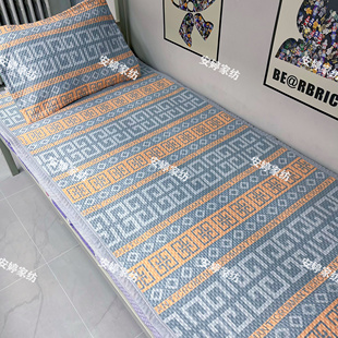 四季通用布面床盖加厚床单卡通学生床沙发垫三层夹棉床单子可机洗