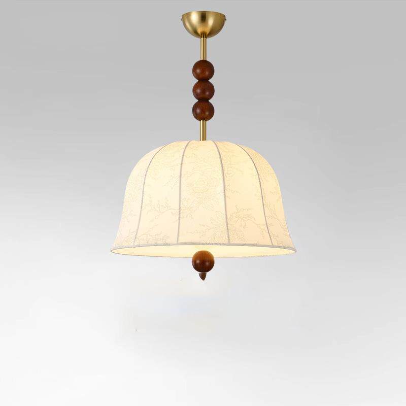 美式复古吊灯主卧室房间灯南洋风餐厅吧台灯创意布艺民宿公寓灯具