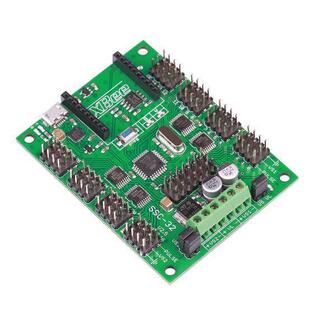 热卖SSC-32路舵机控制器多自由度控制脱机下载机器人控制板FJY