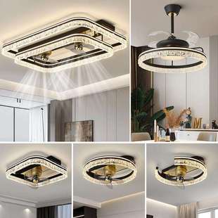 客厅灯风扇吸顶灯2024新款轻奢大气主灯摇头电扇一体全屋灯具套餐