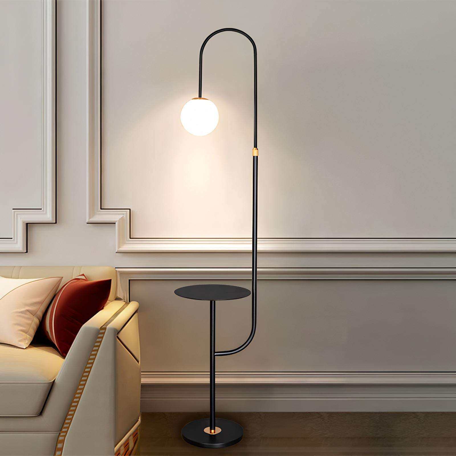 北欧客厅沙发边茶几创意家居极简设计师轻奢卧室床头立式落地台灯