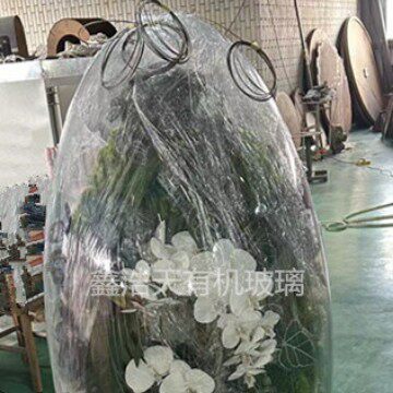 亚克力异形透明球形罩防护罩道具制作椭圆气球商场装饰鸡蛋造型球