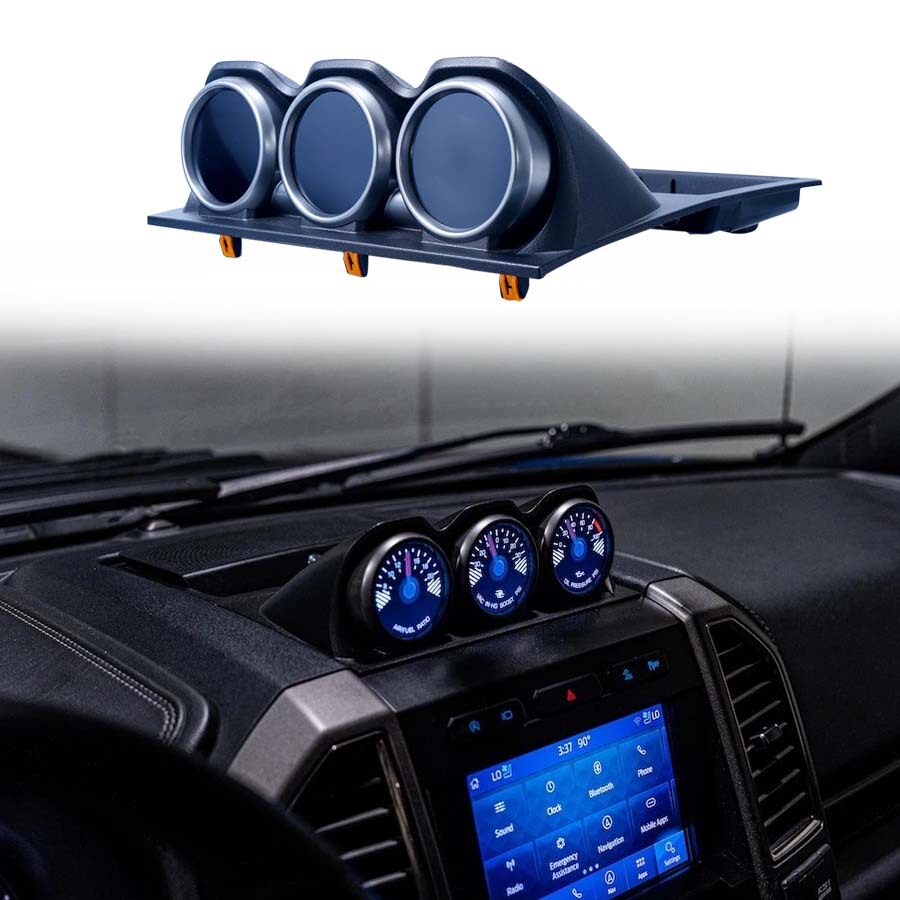 数字时钟液晶仪表适用福特猛禽F1502015三联仪表涡轮转速性能表