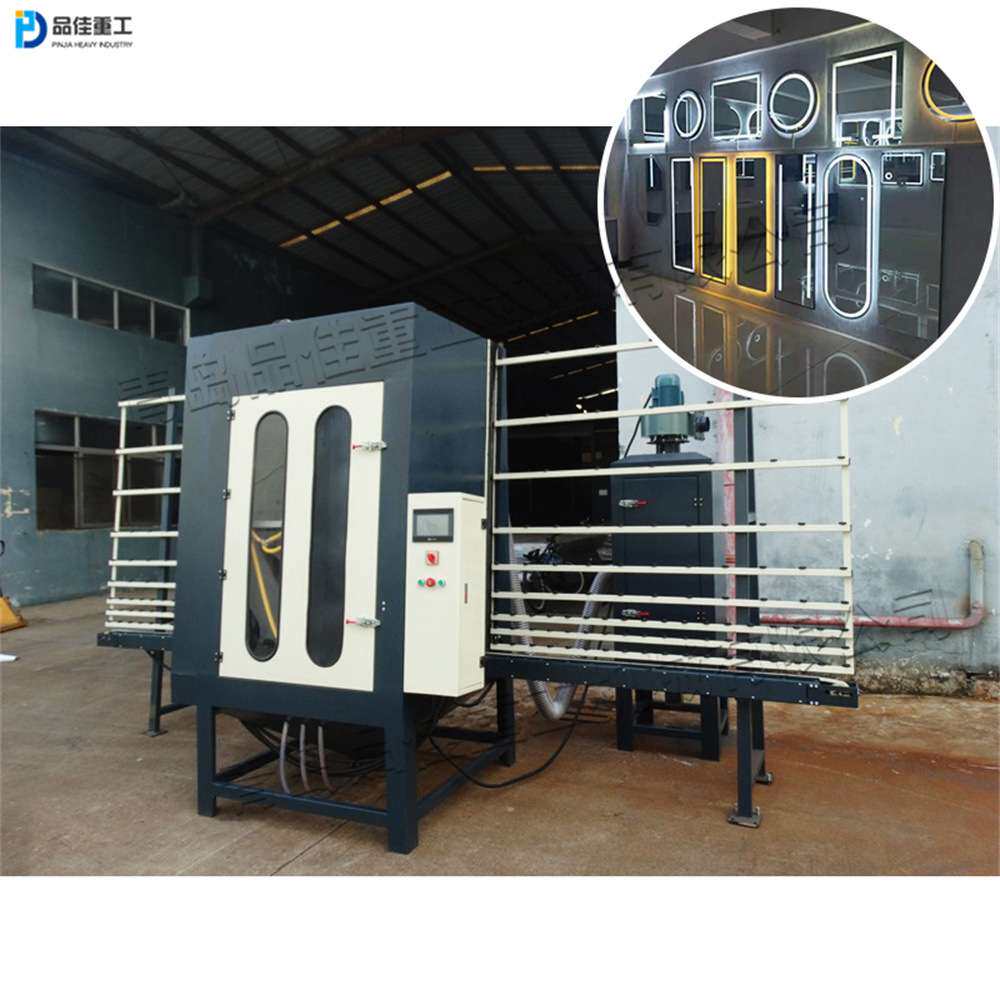 玻璃打沙设备 立式玻璃喷砂除锈机  Glass sandblasting machine