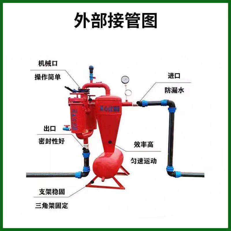 离心过滤器高标准农田灌溉双网式水肥一体全套