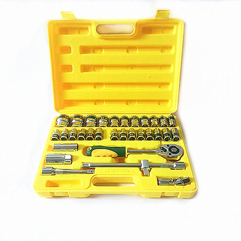 批发机修汽车套装工具箱好力特组合工具32件套六角套筒头扳手