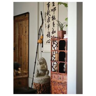 天然筇竹文玩空间苏东坡文人杖防滑登山杖带葫芦