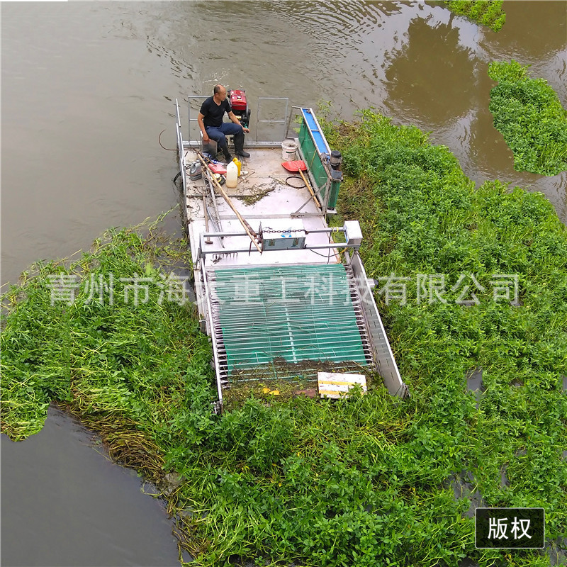 电动除蓝藻水葫芦打捞泡沫船