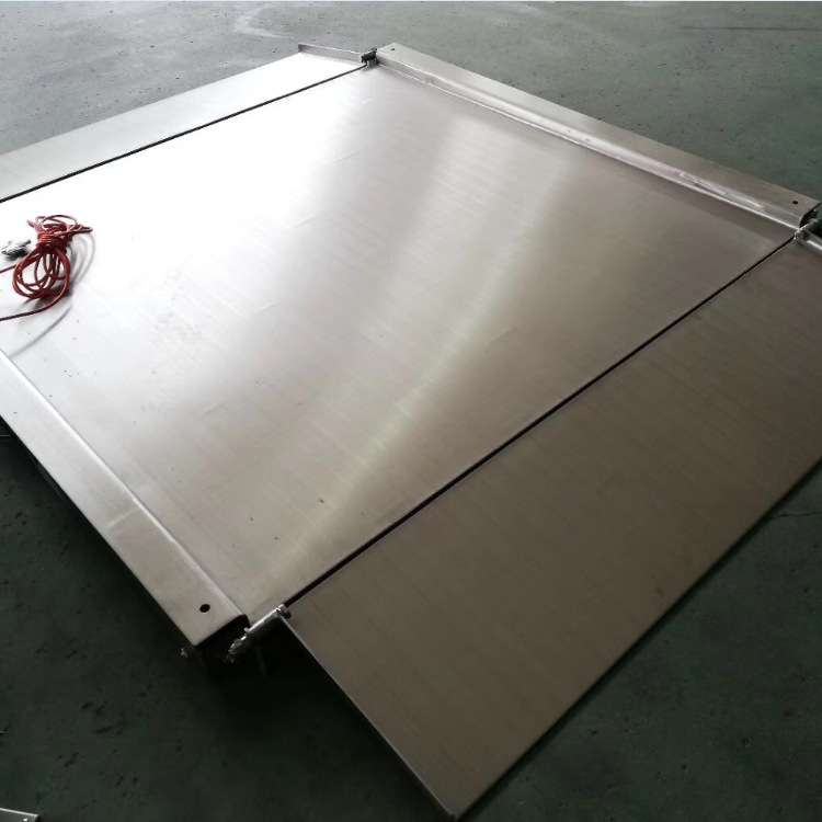 双层带框不锈钢地磅 超低台面双坡道地称 1.2*1.2m/1T防水平台秤