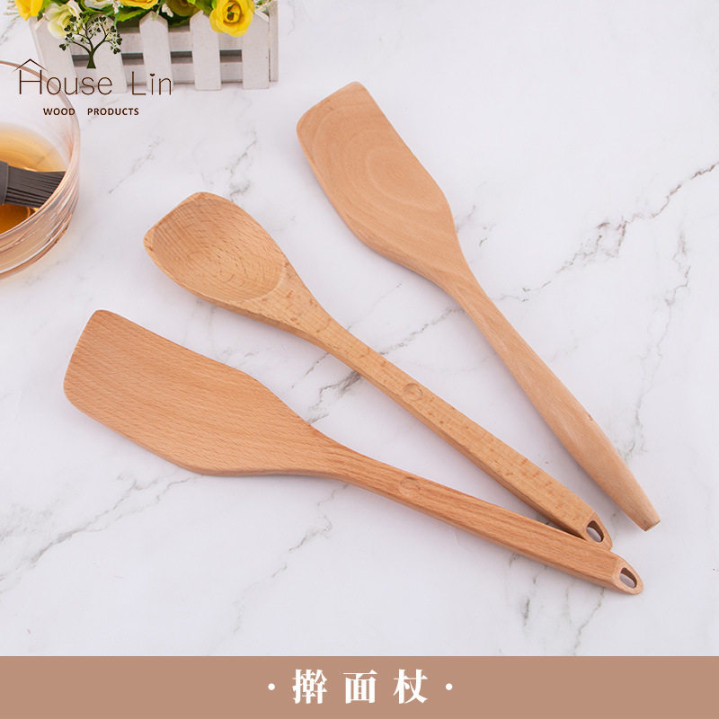 厂家木锅铲家用木铲子不粘锅专用耐高温木质木勺木炒菜铲子