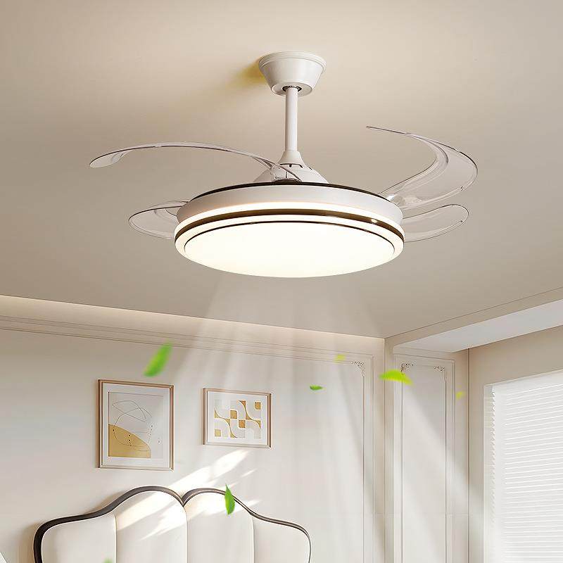隐形风扇灯2024新款吊扇灯客厅餐厅卧室房间一体带电风扇中山灯具
