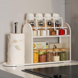 厨房置物架调料收纳神器极窄边柜油盐酱醋收纳收纳柜立式卷纸架子