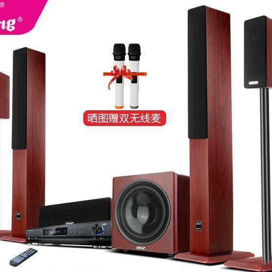 奇声D-16家庭影院5.1套装音响组合音响家用功放低音炮 KTV客厅电