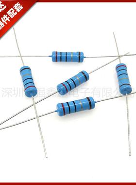 2WS82R1%金属膜电阻2W瓦82欧姆色环电阻1000个/盒编带