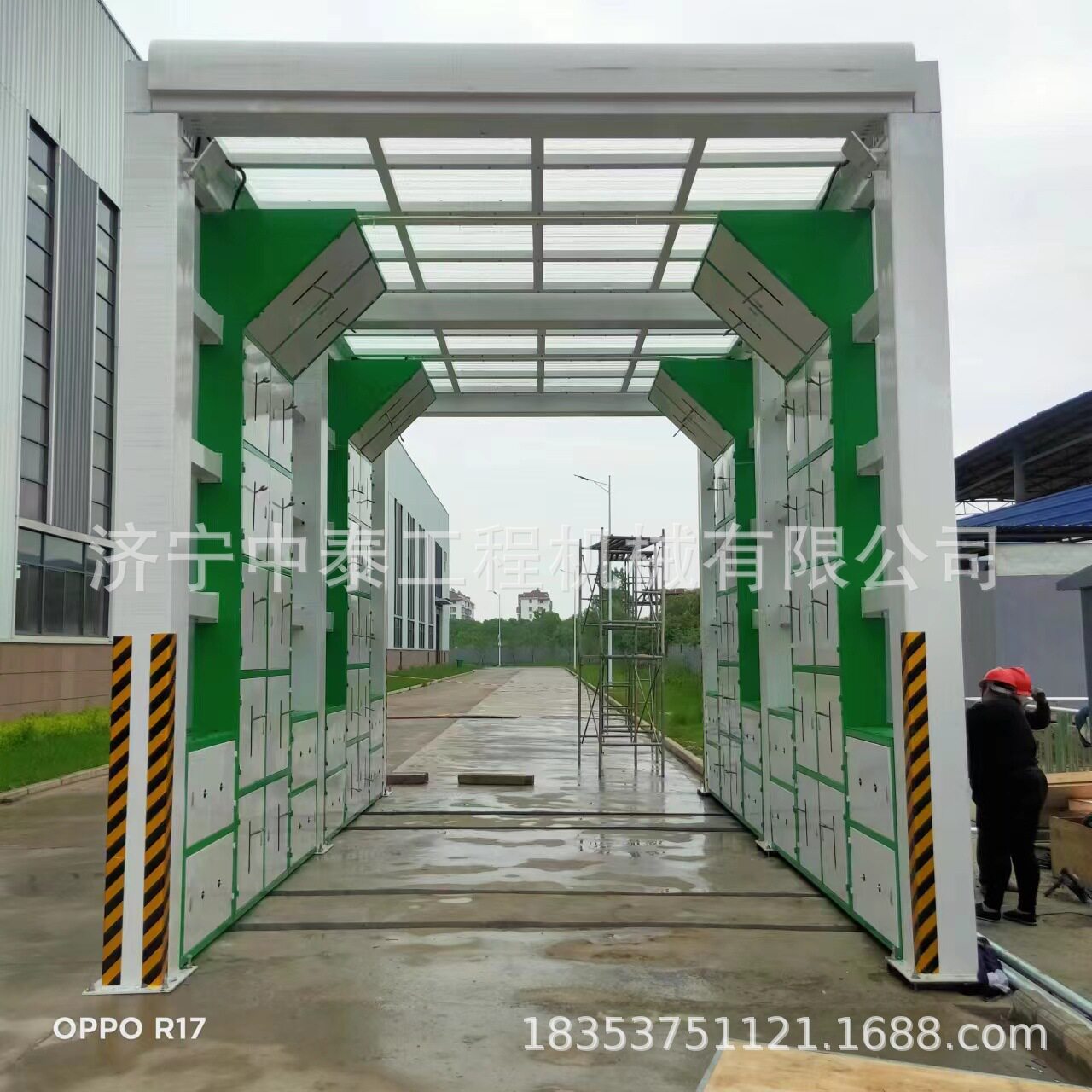 龙门洗车机钢厂搅拌站全自动摇摆式龙门洗车台大型封闭洗车房