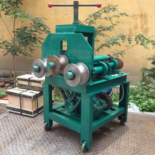 小型电动弯管机多功能圆管滚圆机76型大棚管折弯机