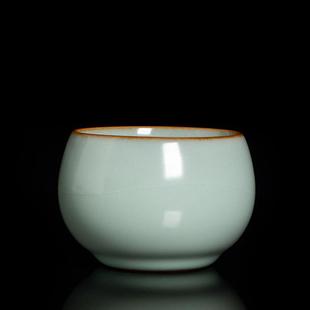 汝窑主人杯汝瓷品茗杯陶瓷家用茶杯手工中式高端家用单杯青瓷杯子