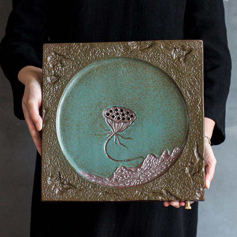 陶瓷茶盘窑变春绿色干泡盘居家泡茶盘莲藕造型可接排水管,家装灯饰光源,其它灯具灯饰,淘宝优惠券,粉丝福利购,淘宝优惠卷