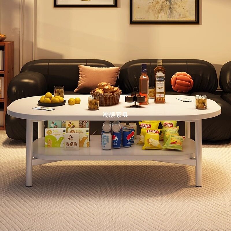 茶几小户型客厅家用双层小桌子网红出租屋用简易茶几餐桌两用
