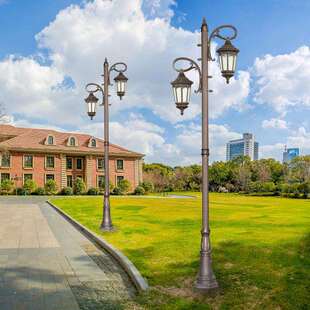 欧式复古草坪灯别墅花园草地灯高杆庭院路灯杆小区户外景观灯