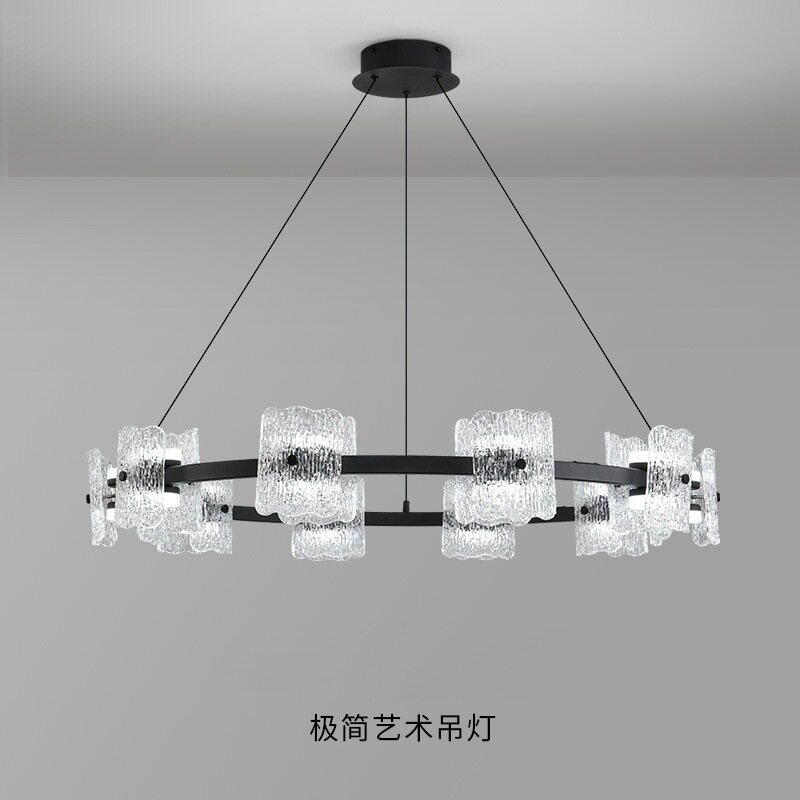 新款极简意式客厅吊灯现代简约铁艺餐厅大厅灯设计师创意客厅主灯