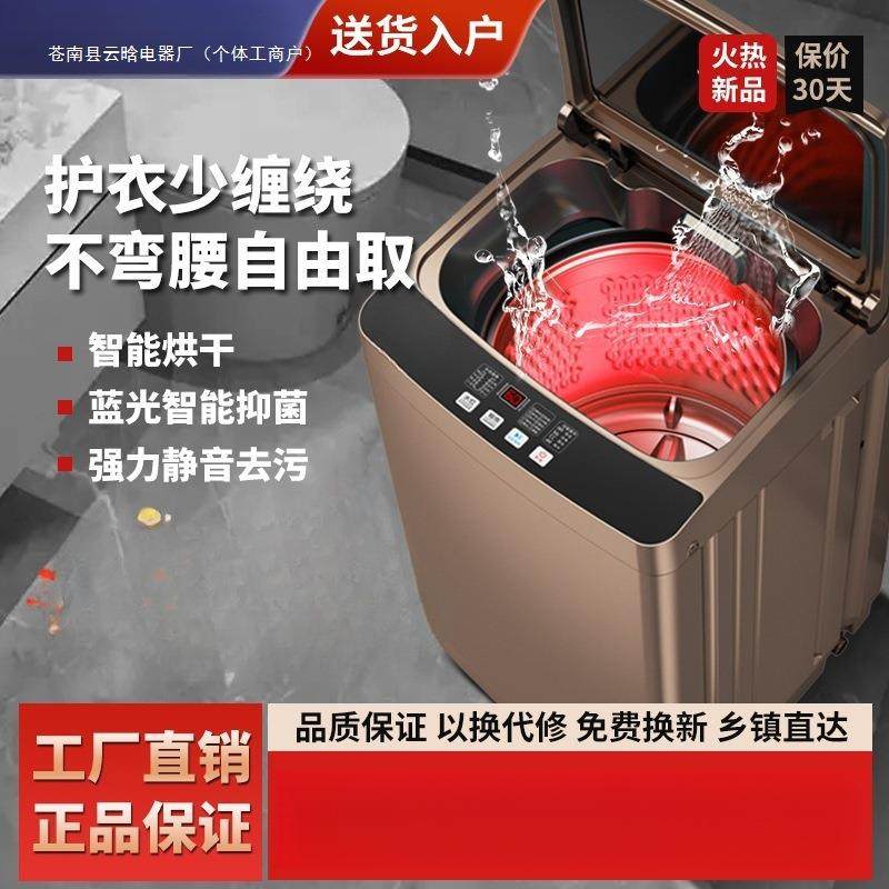 洗衣机全自动家用出租屋小型波轮迷你洗脱热烘风干一体宿舍现货
