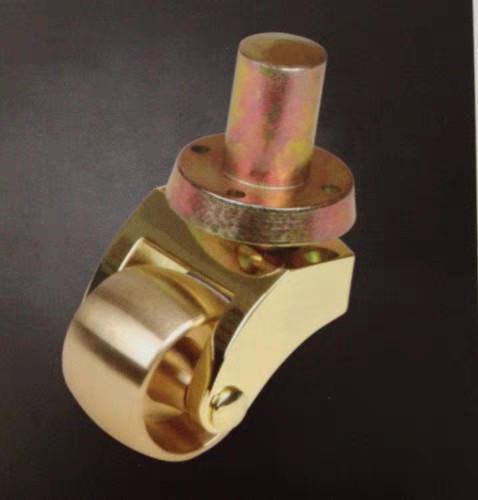 盛源钢琴配件三角钢琴零部件 镀仿金脚轮 规格H60mm 型号W-3A