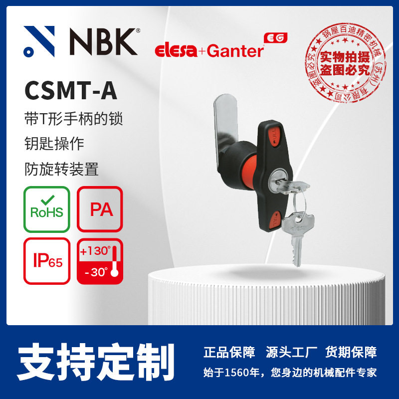 NBKELESACSMT-A带T形手柄的锁钥匙操作防旋转装置厂家直供