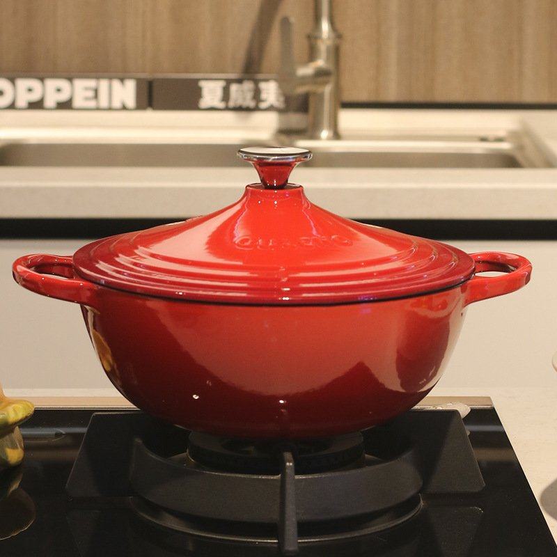 26cm多功能妈咪锅铸铁锅珐琅锅洒金炒菜焖煮焖饭商用送礼珐琅铸铁,餐饮具,碗,淘宝优惠券,粉丝福利购,淘宝优惠卷