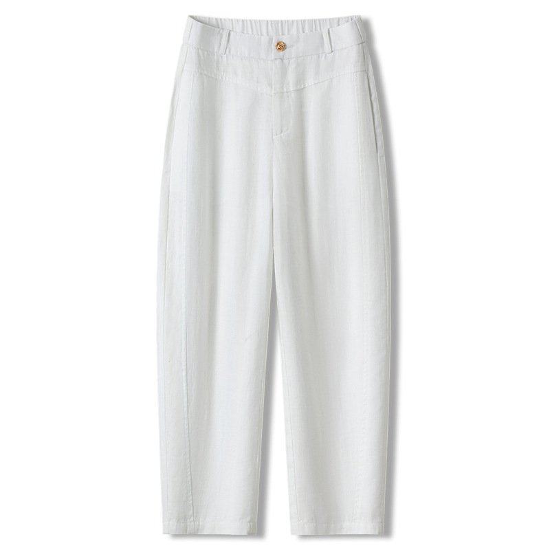 天丝亚麻裤女夏季2025新款薄款宽松哈伦裤休闲九分裤抗皱亚麻裤子,女装/女士精品,大码裤装,淘宝优惠券,粉丝福利购,淘宝优惠卷