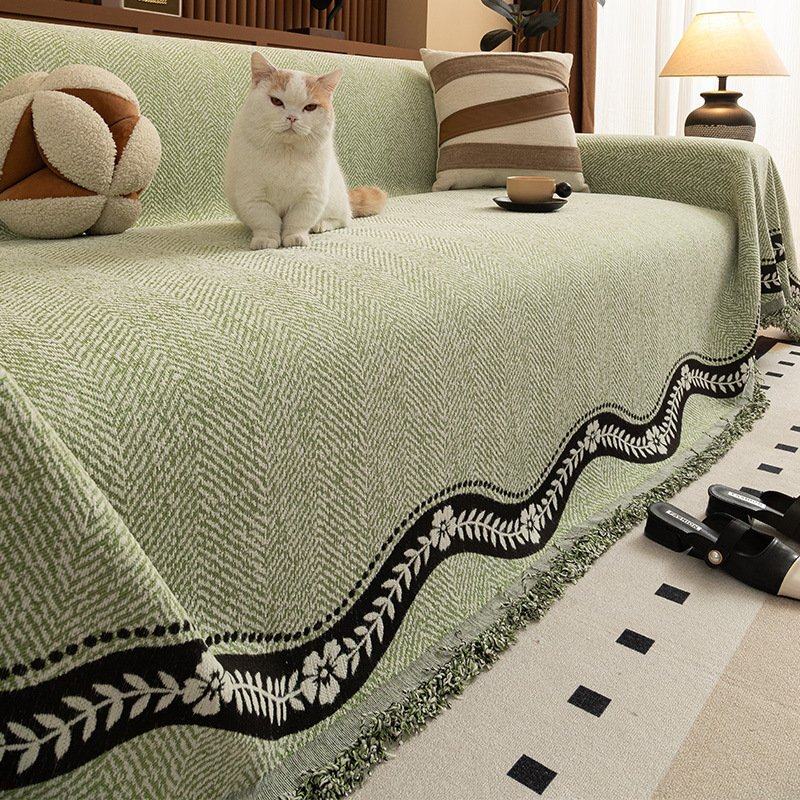 一整张四季通用雪尼尔沙发套罩毯子2025新款防滑防猫抓沙发盖布巾,居家布艺,沙发套,淘宝优惠券,粉丝福利购,淘宝优惠卷